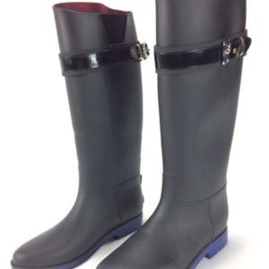 Tommy Hilfiger TWSpritz  Black  Rainboots Size 9